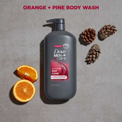 Body and Face Wash for Men, Exfoliating Deep Clean with 24-Hour Nourishing Micromoisture Technology Body Wash, ,30 Fl Oz