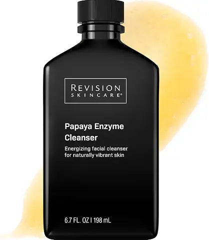 Revision Skincare Papaya Enzyme Cleanser, Energizing Facial Cleanser with Salicylic Acid, Soothing and Exfoliating